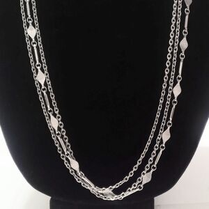Vintage Silver Tone Multi Specialty Chain Necklace - 30"